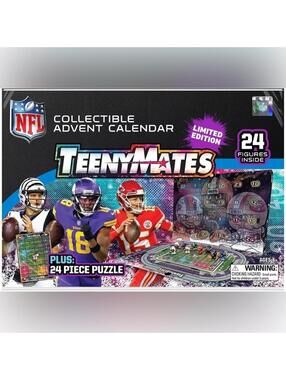 Party Animal NFL Color Rush TeenyMates Advent Calendar. NWT in box!